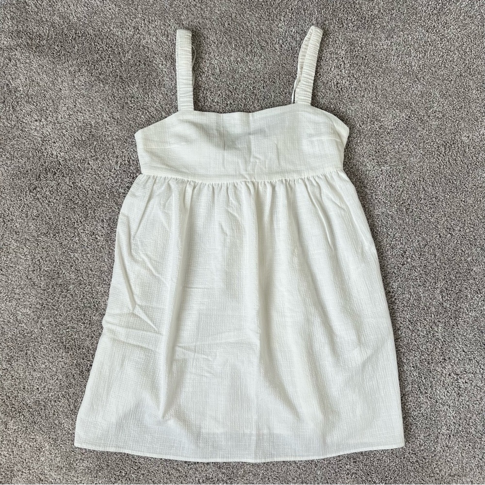 Zara Linen Textured Mini Dress